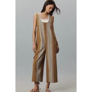 NWT Anthro Front Zip Utility Overalls - Small MSRP $188